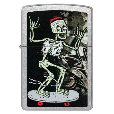 Зажигалка Zippo Skateboard Design Street Chrome