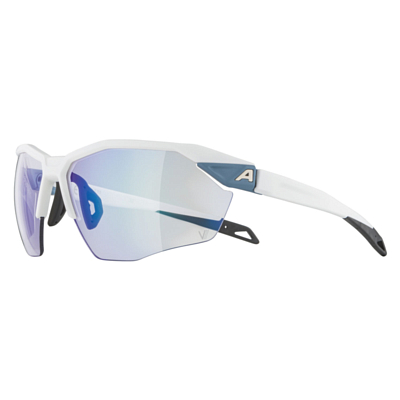 Очки солнцезащитные ALPINA Twist Six Hr V(M) White Matt/Varioflex Blue Mirror Cat.1-3 Fogstop Hydrophobic