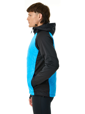 Куртка беговая Nordski Hybrid Hood Black/Light Blue