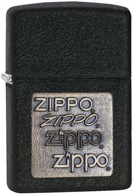 Зажигалка Zippo Classic Black Crackle чёрная-матовая