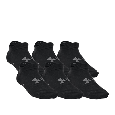 Набор носков Under Armour Yth Essential No Show 6 Pack Black