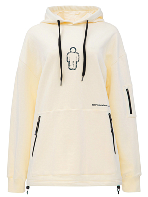 Толстовка ROMP Crack Hoodie W Ivory