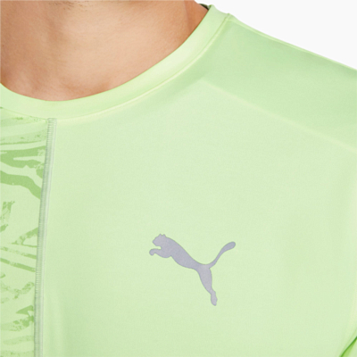 Футболка беговая Puma Run Graphic Shorts Sleeve M Fizzy Light