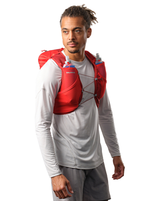 Жилет для бега SALOMON Active Skin 8 Set Red Dahlia/High Risk Red