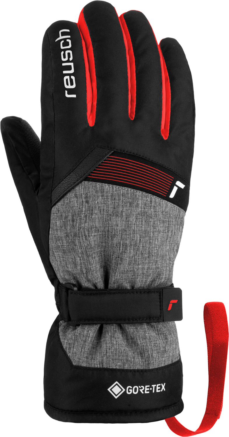 Перчатки детские REUSCH Flash GORE-TEX Junior Blck/Blck Melang/Fire Red