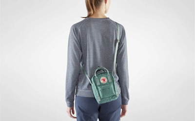 Рюкзак-переноска FjallRaven Kanken Sling Frost Green-Peach Pink