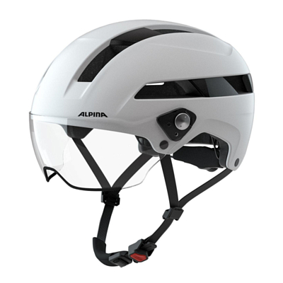 Велошлем ALPINA Soho Visor White Matt