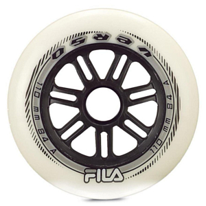 Комплект колёс для роликов Fila FILA wheels 100mm/84A 6 pack white