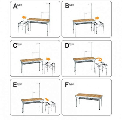 Стол Kovea регулируемый 2 Way Kitchen Table