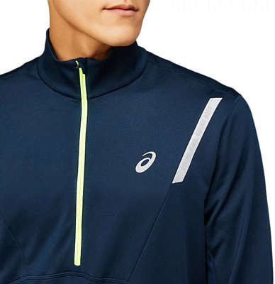 Куртка беговая Asics Lite-Show Winter 1/2 Zip Top French Blue