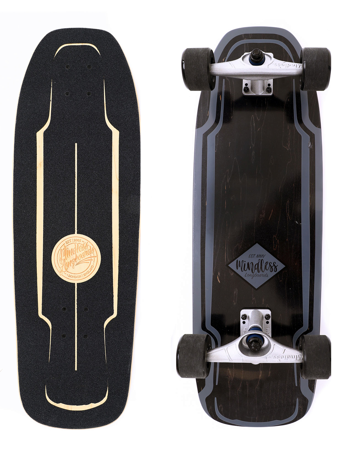 Лонгборд Mindless Surf Skate Black