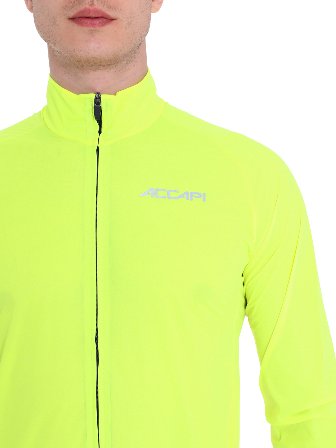 Велокуртка Accapi Wind/Waterproof Jacket Full Zip M Yellow Fluo