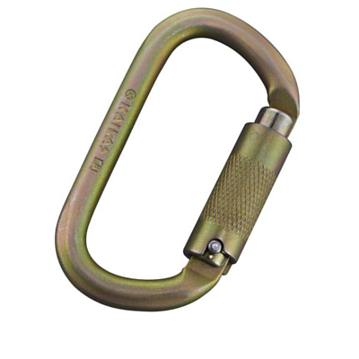 Карабин Kailas Oval Triple Auto-lock Carabiner Light Gold