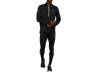 Куртка беговая Asics 2020-21 Lite-Show Winter 1/2 Zip Top Performance Black/Graphite Grey