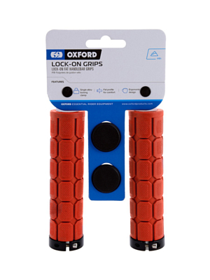 Грипсы Oxford Lock On Fat Grips Red