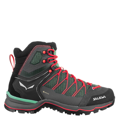 Треккинговые ботинки Salewa Ws Mtn Trainer Lite Mid Gtx Feld Green/Fluo Coral