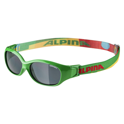 Очки солнцезащитные ALPINA Sports Flexxy Kids Green-Puzzle Gloss/Black Cat. 3