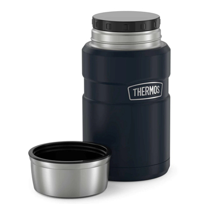 Thermos for food thermos sk3020 0.71l, foldable spoon, blue