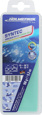 Высокофтористый парафин скольжения твердый Holmenkol Syntec World Cup HF 2.0 EXTREME COLD