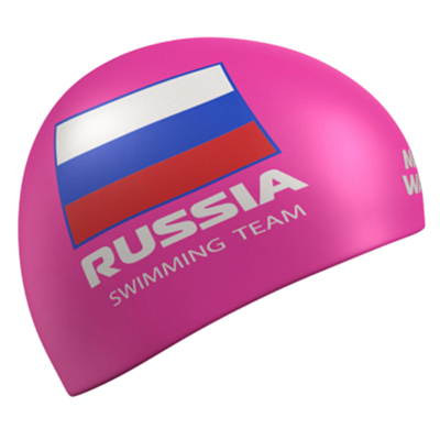 Шапочка для плавания MAD WAVE Swimming Team Pink