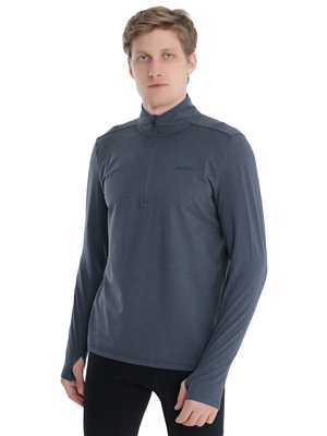 Толстовка беговая Saucony Sunday 1/4 Zip Blue Nights Heather