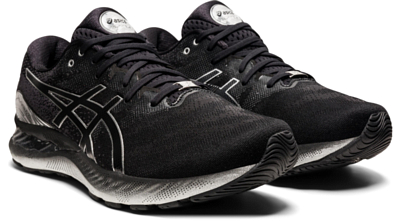 Asics Gel Nimbus 23 Platinum Black Pure Silver