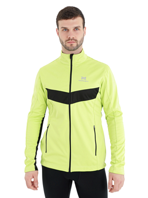 Куртка беговая Nordski Base Black/Lime