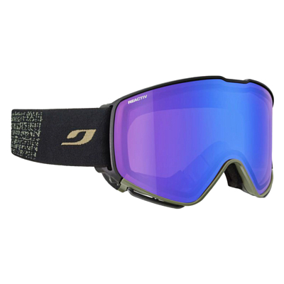 Маска горнолыжная OTG Julbo Quickshift Black/Green-Reactiv 1-3 High Contrast Flash Blue