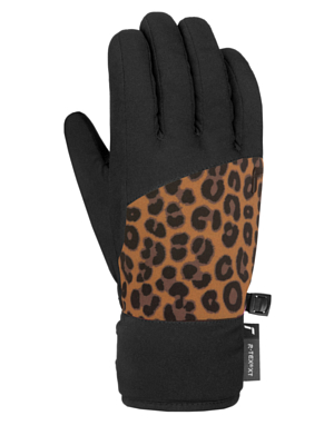 Перчатки детские REUSCH Beatrix R-TEX XT Junior Black/Brown Leopard