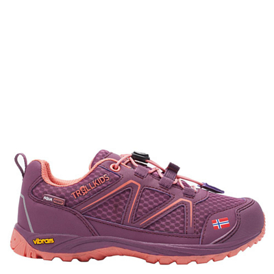 Ботинки детские Trollkids Kids Skarvan Hiker Low Mulberry/Peach