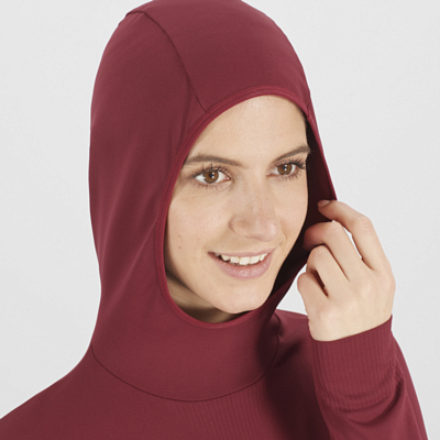 Джемпер SALOMON Comet Seamless Hoody W Pomegranate/Apple Butter