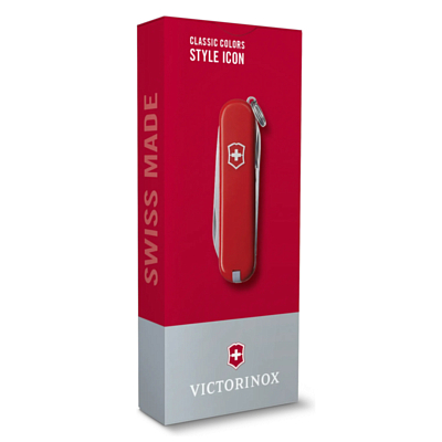 Нож Victorinox брелок Classic Style Icon, 58 мм, 7 функций Красный