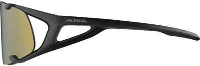 Очки солнцезащитные ALPINA Hawkeye S Q-Lite Black Matt/Q-Lite, Bronce Mirror, Cat. 3, Hydrophobic, Fogstop