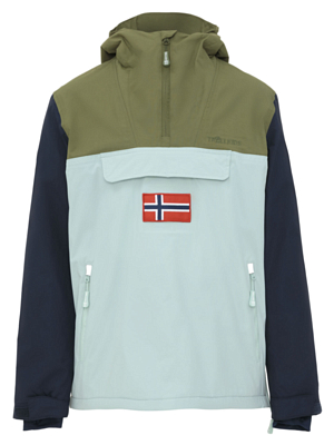 Куртка детская Trollkids Kirkenes Anorak Dusky Olive/Navy/Frosty Mint