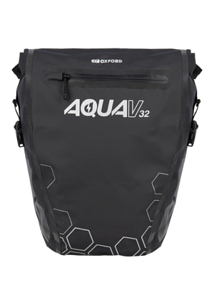 Сумка на велобагажник Oxford Aqua V 32 Double Pannier Black