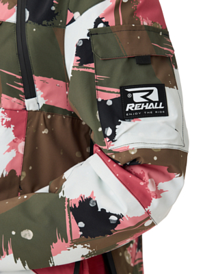 Куртка сноубордическая Анорак Rehall Vie-R Camo Abstract Rose