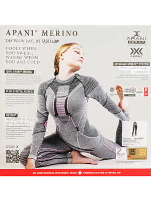 Кальсоны X-Bionic Apani 4.0 Merino W Black/Grey/Magnolia