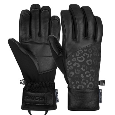 Перчатки REUSCH Beatrix R-TEX XT Black/Black Leopard