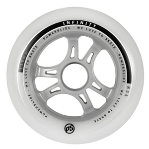 Комплект колёс для роликов Powerslide Infinity 110/85A, 4-pack Black/Grey