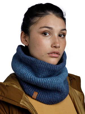 Шарф Buff Knitted & Fleece Neckwarmer Marin Denim