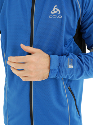 Куртка беговая ODLO Jacket FREQUENCY Olympia Blue/Black