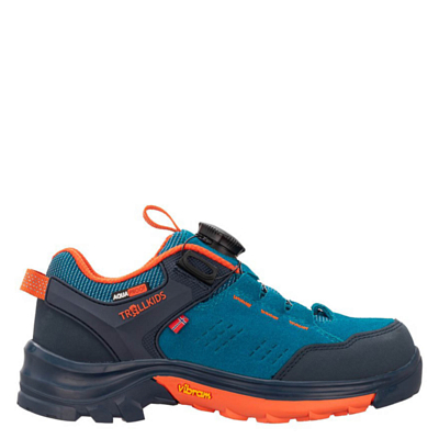 Ботинки детские Trollkids Kids Gjende Hiker Low Atlantic Blue/Dark Navy/Glow Orange