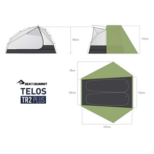 Палатка Sea To Summit Telos Tr2 Plus Verde