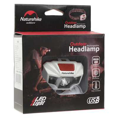 Фонарь налобный Naturehike Naturehike Light Rechargeable Headlights TD-02 White/Red