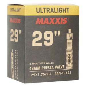 Велокамера Maxxis Ultralight 29X1.75/2.4 44/61-622 0.6mm Велониппель 48 мм