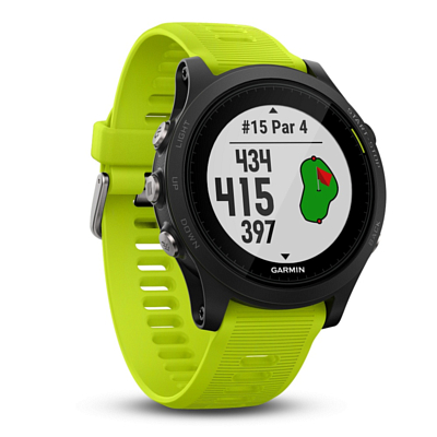 Часы Garmin Forerunner 935 Tri-Bundle черно-зеленые