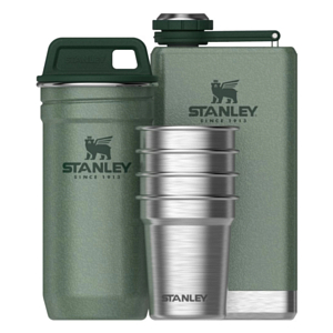 Набор стопок Stanley Adventure 59ML c фляжкой 0,23L Зелёный