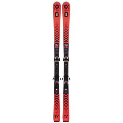 Горные лыжи с креплениями Volkl 2021-22 Racetiger RC + VMotion 12 GW red