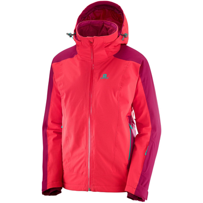 SALOMON 2018 19 BRILLIANT JKT W Hibiscus Cerise