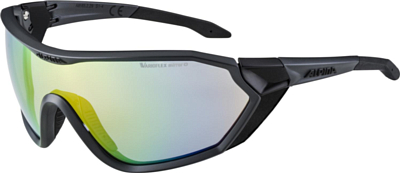 Очки солнцезащитные ALPINA S-Way V Coal Black Matt/Varioflex rainbow mirror Cat. 1-4 fogstop hydrophobic